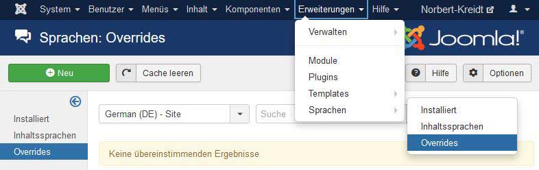 joomla overrides sprachen overrides