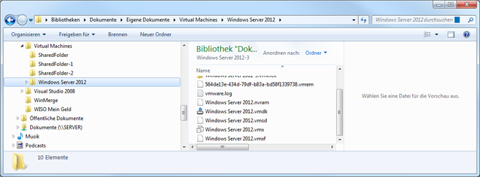 VMware12 - Windows Explorer