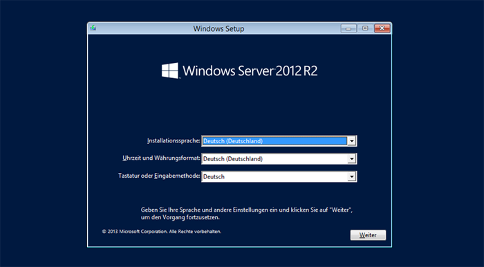 Windows Server 2012 - Start