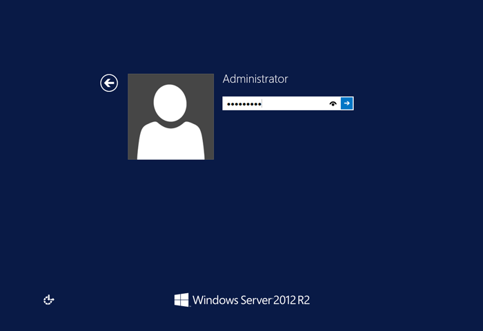 WinServ2012 Anmeldung