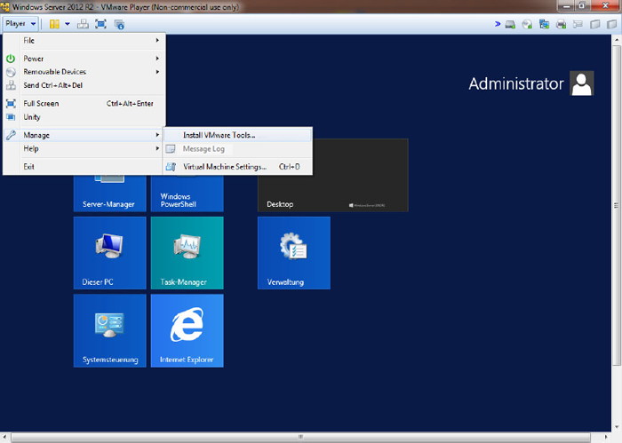 WinServ2012 Install VMware Tools