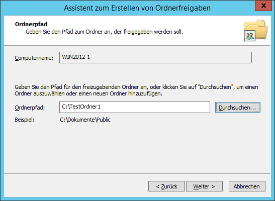 WinServ2012 - Assistent zum Erstellen von Ordnerfreigaben s2