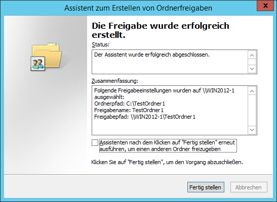 WinServ2012 - Assistent zum Erstellen von Ordnerfreigaben s5