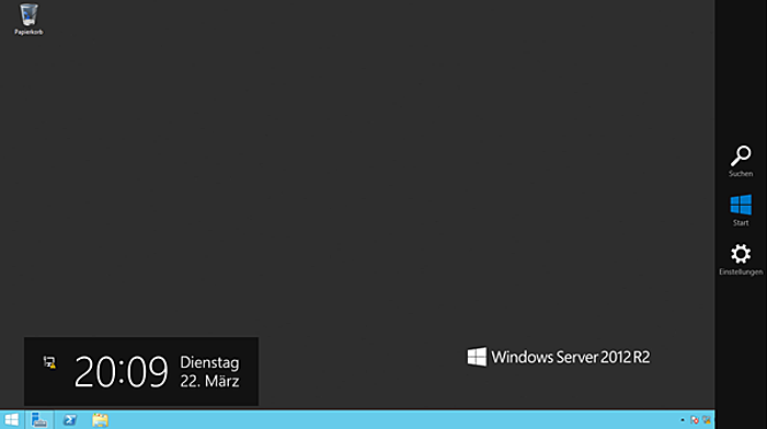WinServ2012 Desktop Chameleiste