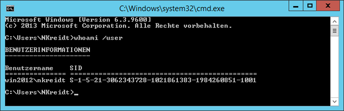 WinServ2012 SID (Security Identifier)